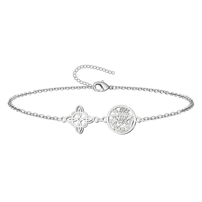 PULSERA DOBLE PROTECCIÓN · PLATEADA