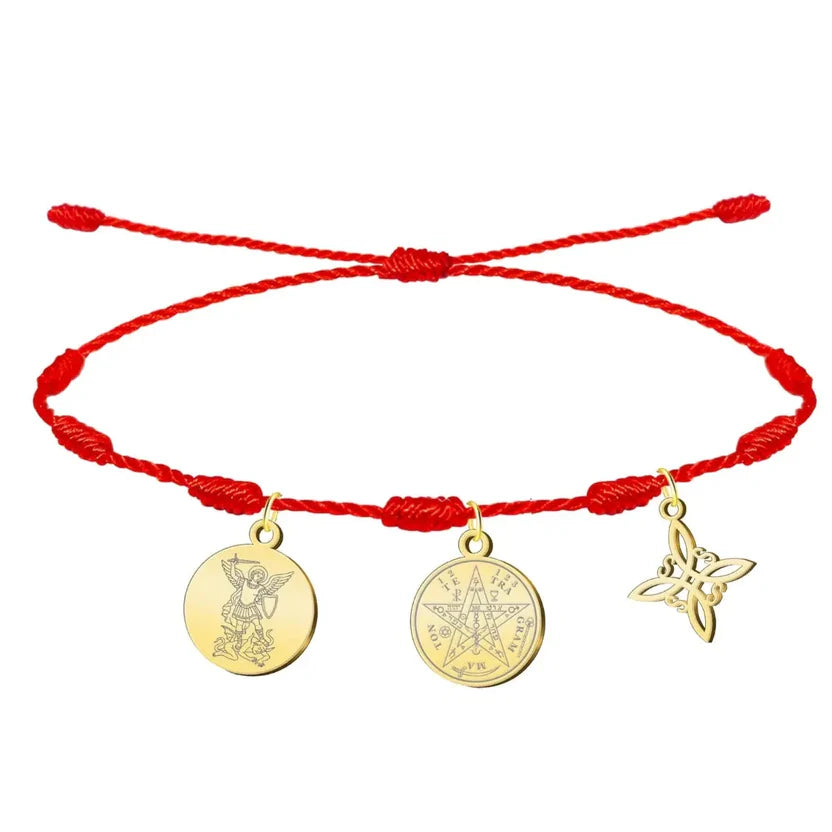 PULSERA GUARDIANA DE SAN MIGUEL · 7 NUDOS