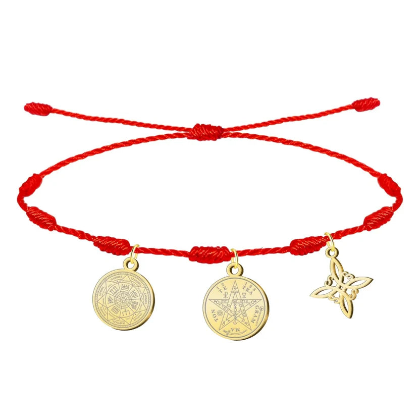 PULSERA GUARDIANA DE LOS 7 NUDOS · 7 ARCÁNGELES DORADA