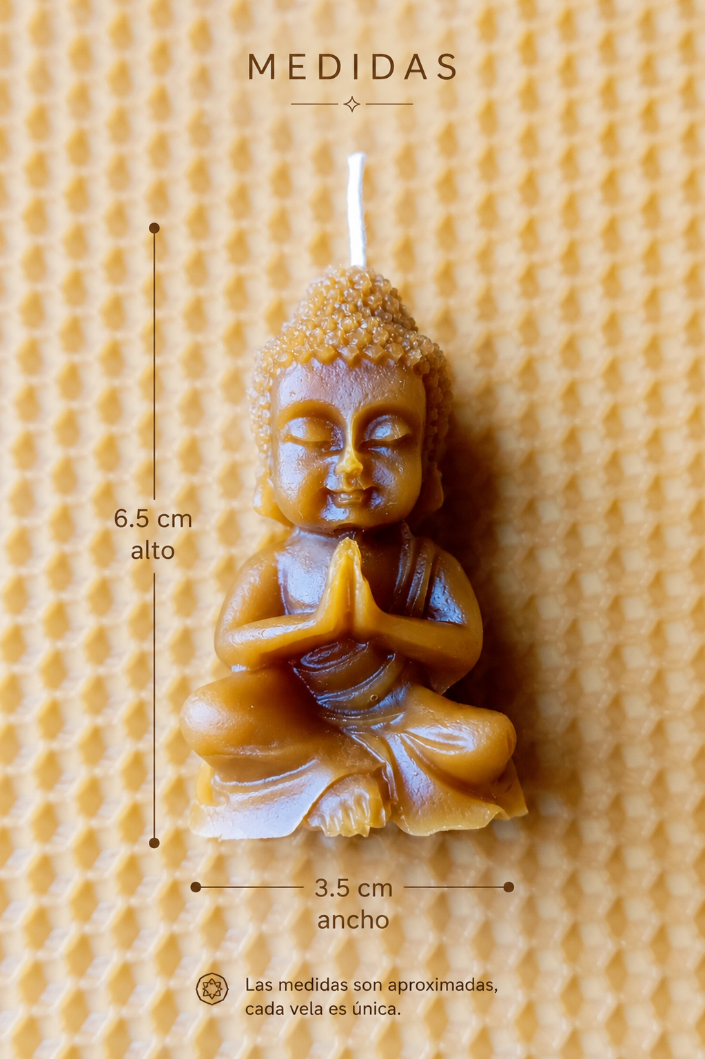 Vela de Miel Buda  🧘