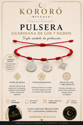 Pulsera Guardiana de los 7 Nudos- 7 ARCÁNGELES Plateada