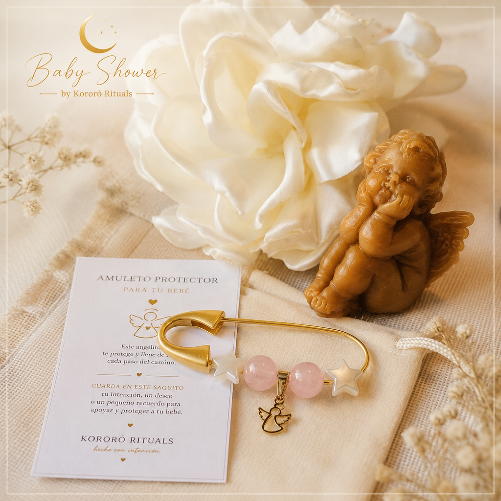 Kit Regalo-Bebé Bendecido, Bebé Protegido- "Abrazo de Luna"