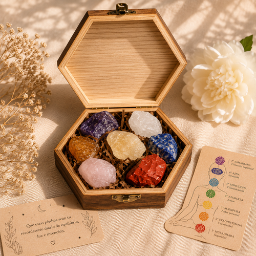 Kit de Minerales Naturales para los 7 Chakras