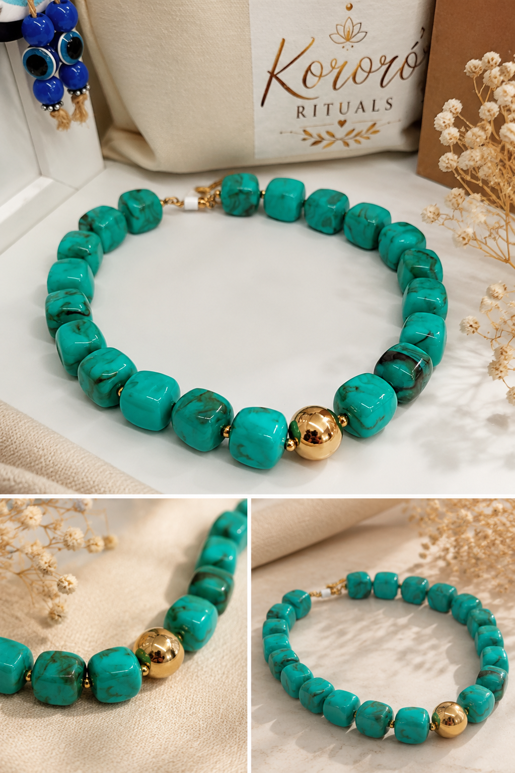 Collar Turquesa Mediterráneo