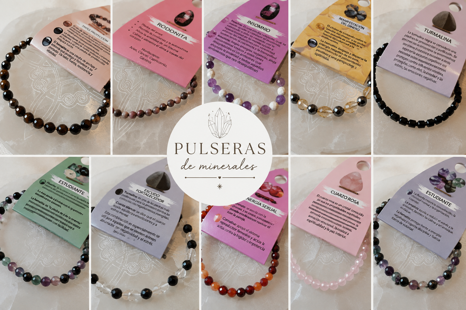 Pulseras Energéticas de Piedra Natural